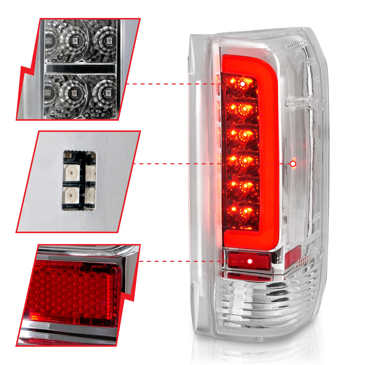 1988-1996 Ford Bronco / 1987-1996 Ford F-150 / 1987-1996 Ford F-250 Tail Light Assembly