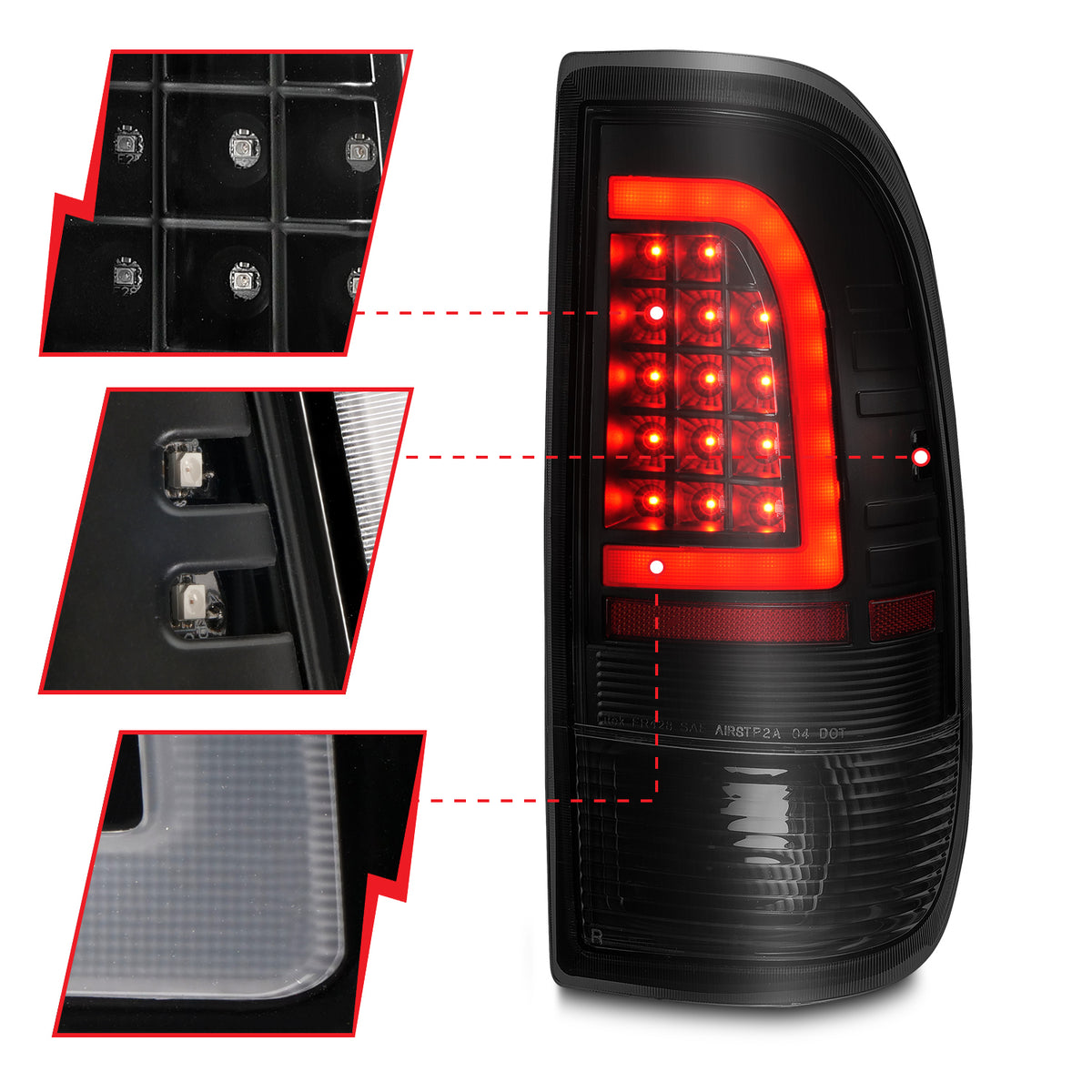 1997-2003 Ford F-150 / 1999-2007 Ford F-250 / 1999-2007 Ford F-350 Tail Light Assembly