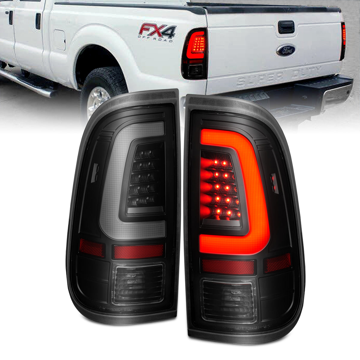 2008-2016 Ford F-250 Super Duty & More Tail Light Assembly ANZO 311379