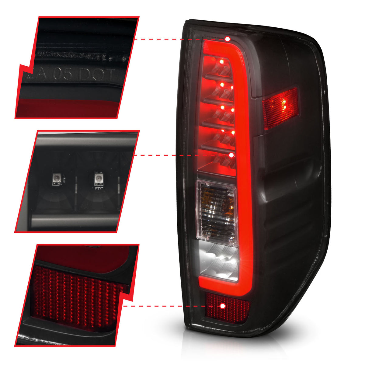 2005-2021 Nissan Frontier / 2016-2020 Nissan NP300 Frontier / 2009-2012 Suzuki Equator Tail Light Assembly