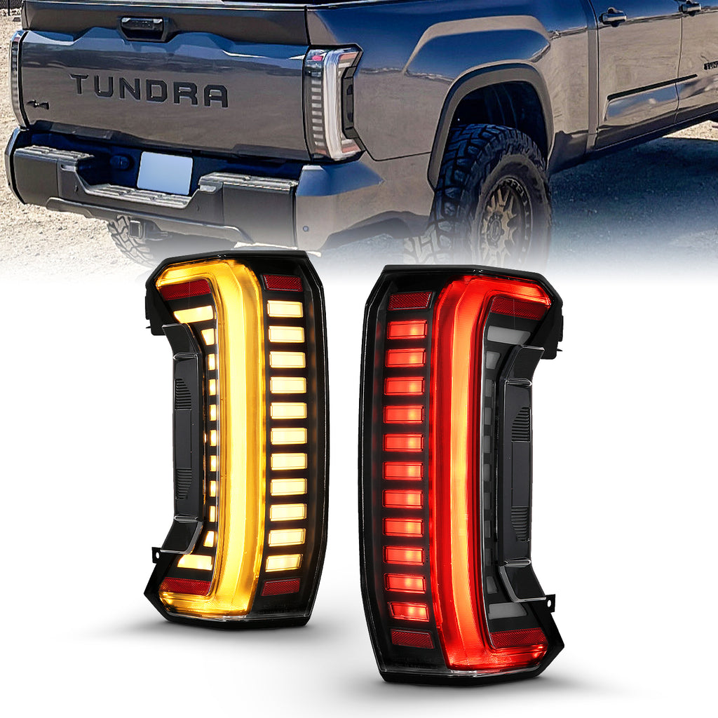 2022-2026 Toyota Tundra FULL LED TAIL LIGHTS CLEAR LENS