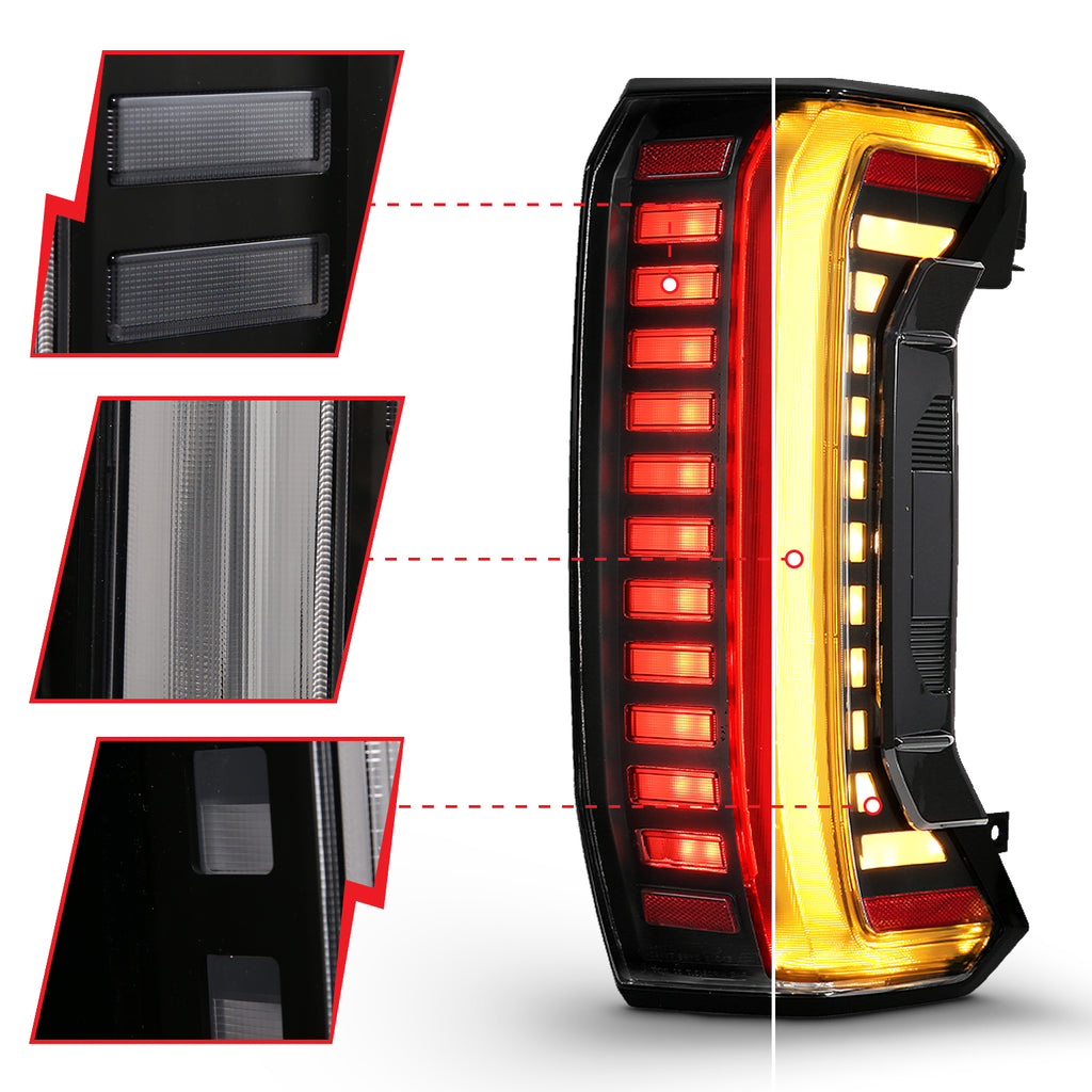 2022-2026 Toyota Tundra FULL LED TAIL LIGHTS CLEAR LENS