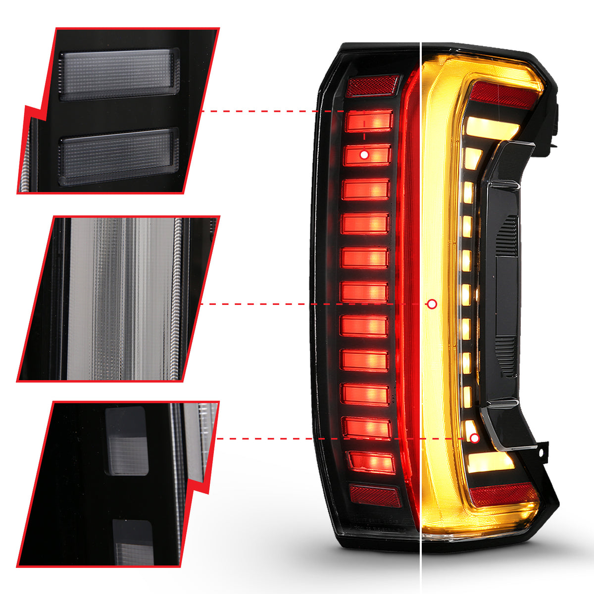 2022-2026 Toyota Tundra FULL LED TAIL LIGHTS CLEAR LENS