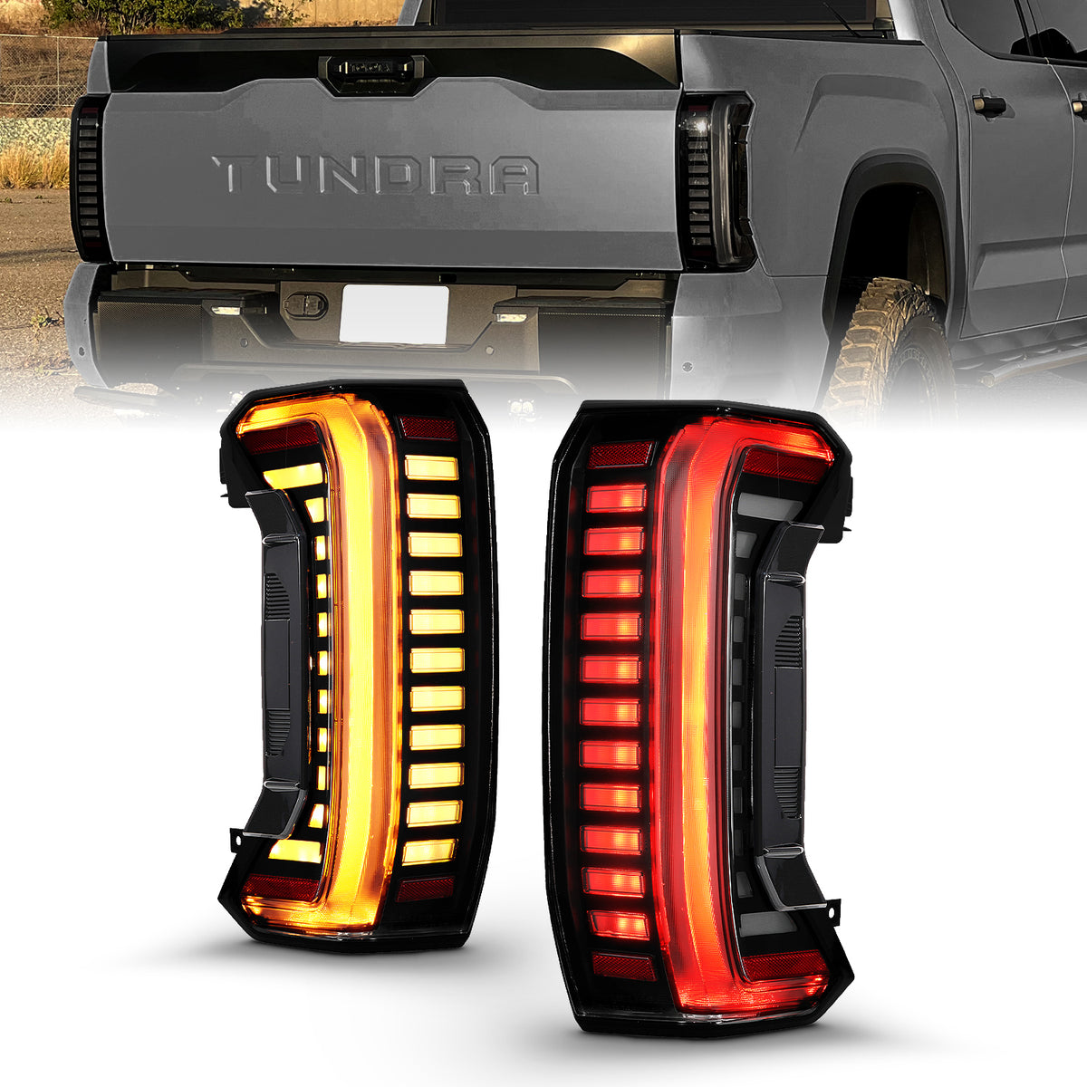 2022-2026 Toyota Tundra FULL LED TAIL LIGHTS SMOKE LENS