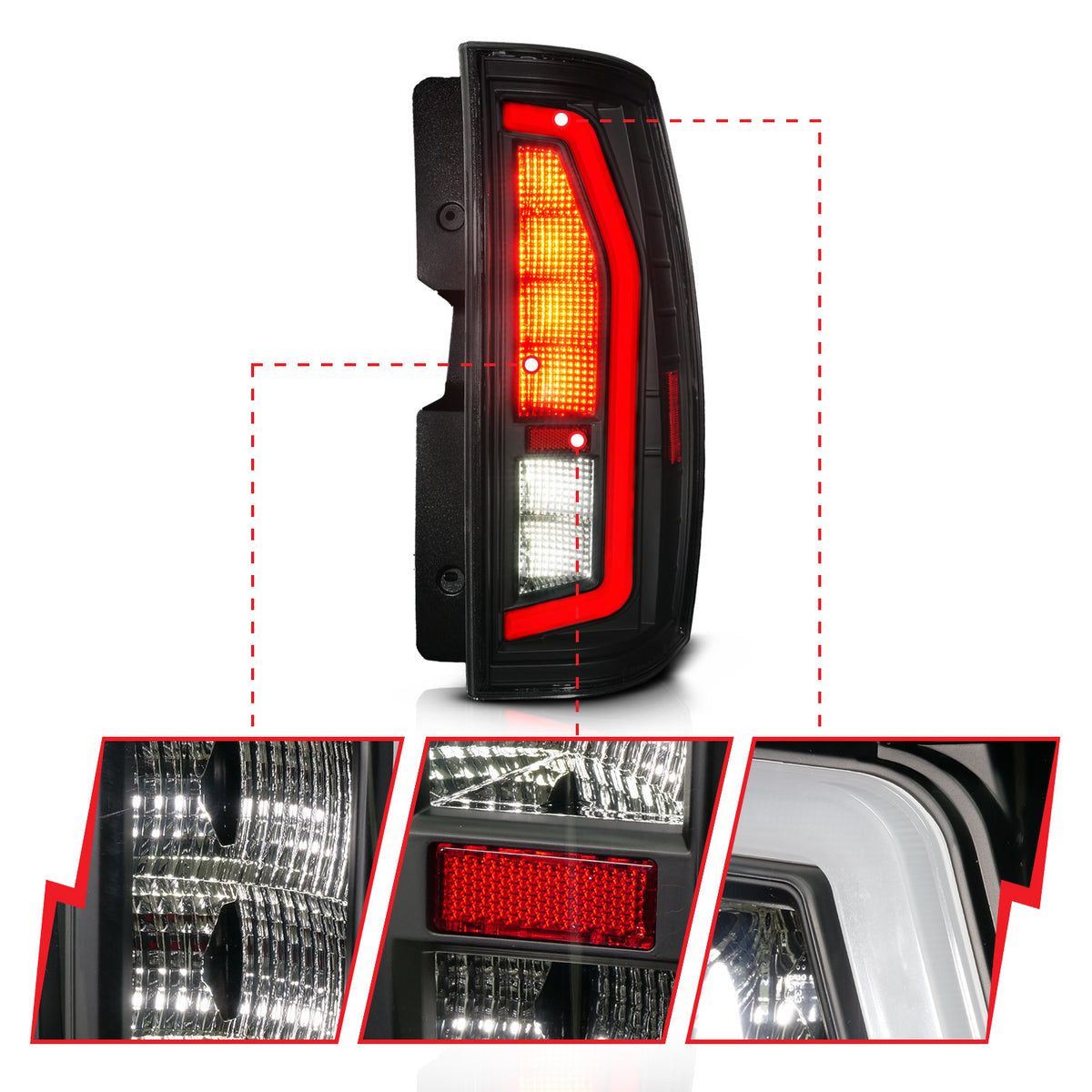 2007-2014 Chevrolet Suburban / 2007-2014 Chevrolet Tahoe / 2007-2014 GMC Yukon Tail Light Set