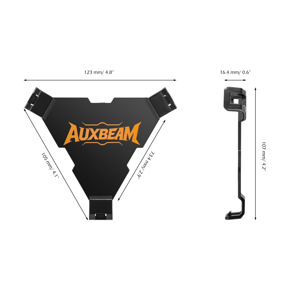 Auxbeam Master-T Series 3/5/7/9 Inch LED Pod Light Black Cover Light Shield