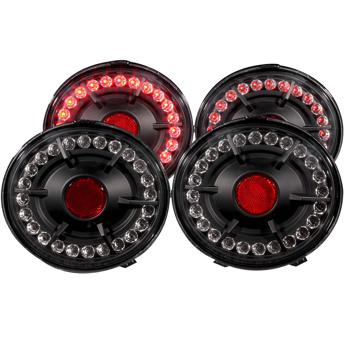 2005-2013 Chevrolet Corvette Tail Light Assembly Black ANZO 321169