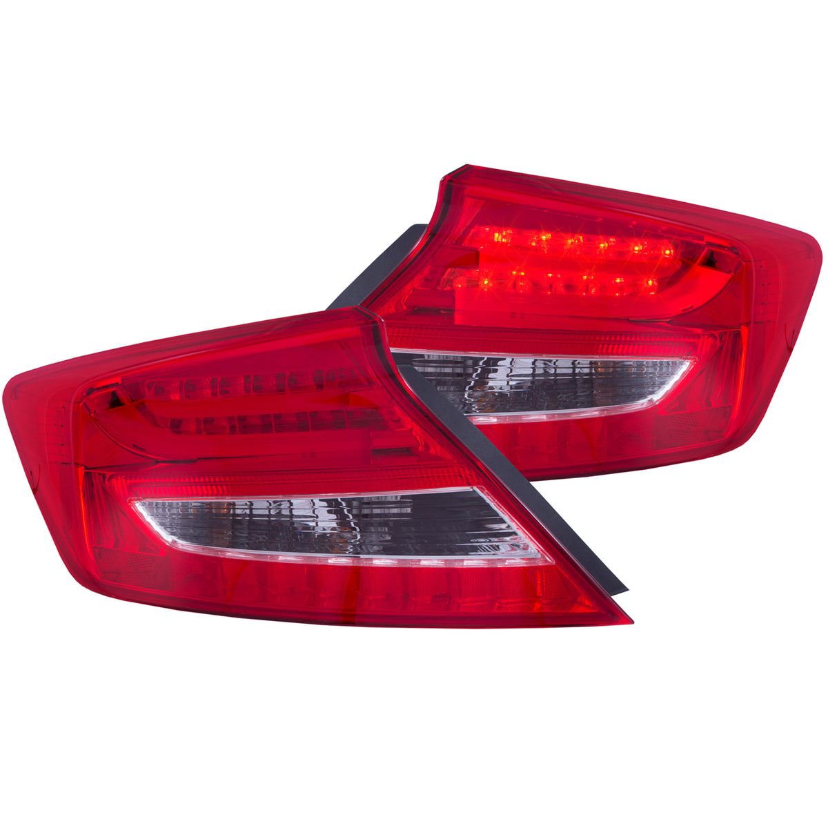 2012-2013 Honda Civic Tail Light Assembly Chrome ANZO 321312