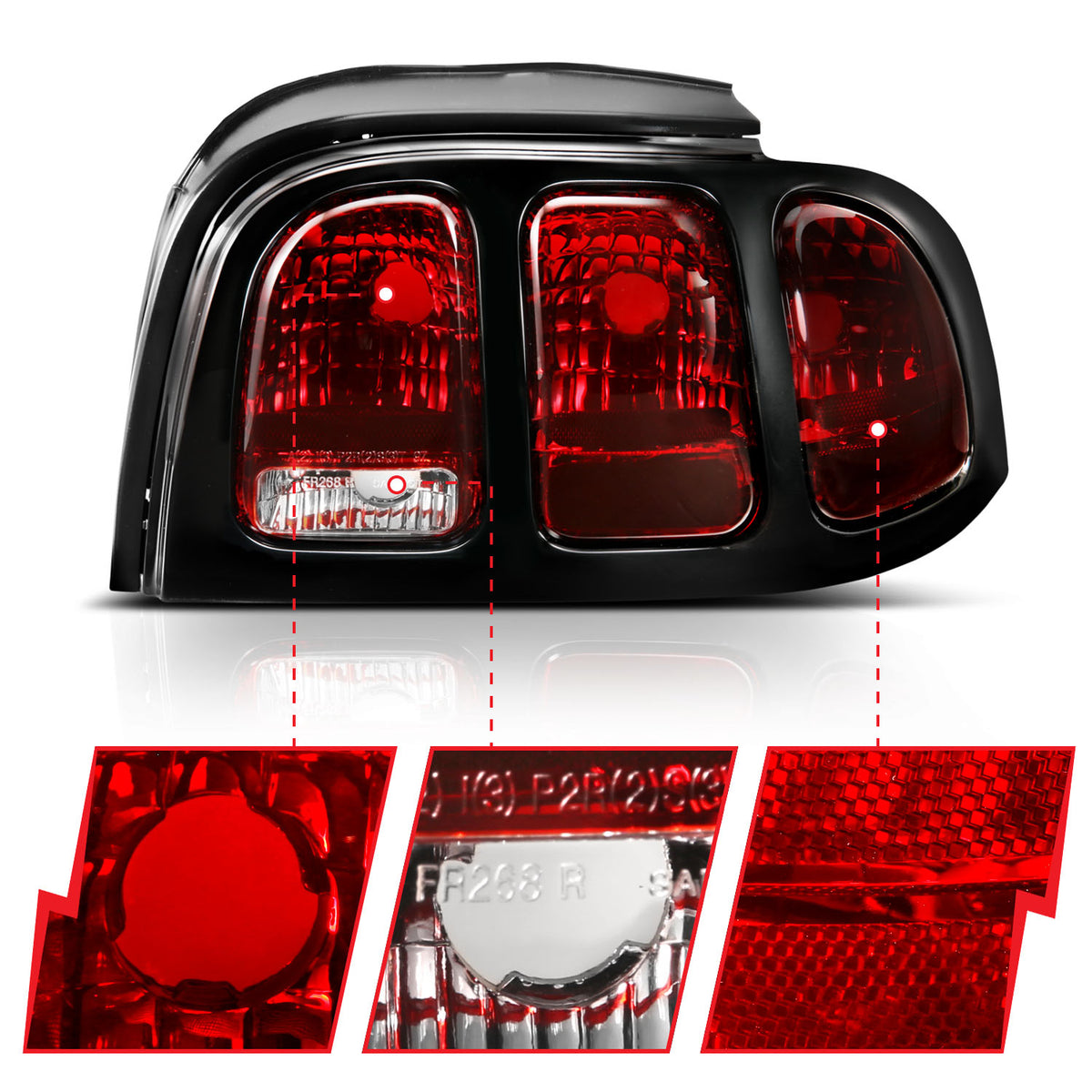 1996-1998 Ford Mustang Tail Light Assembly