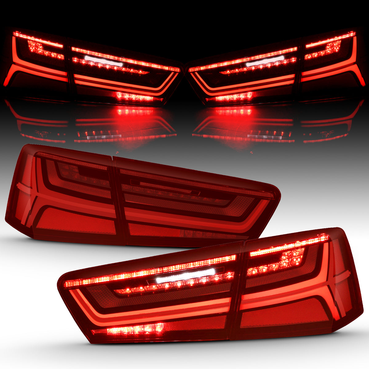 2012-2018 Audi A6 / 2012-2018 Audi A6 Quattro / 2013-2018 Audi S6 LED Tail Lights
