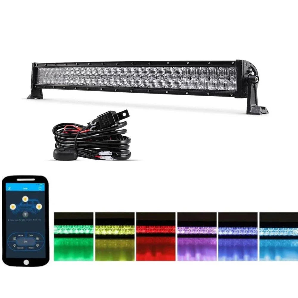 Auxbeam V-Series RGB Color Changing Off Road LED Light Bar
