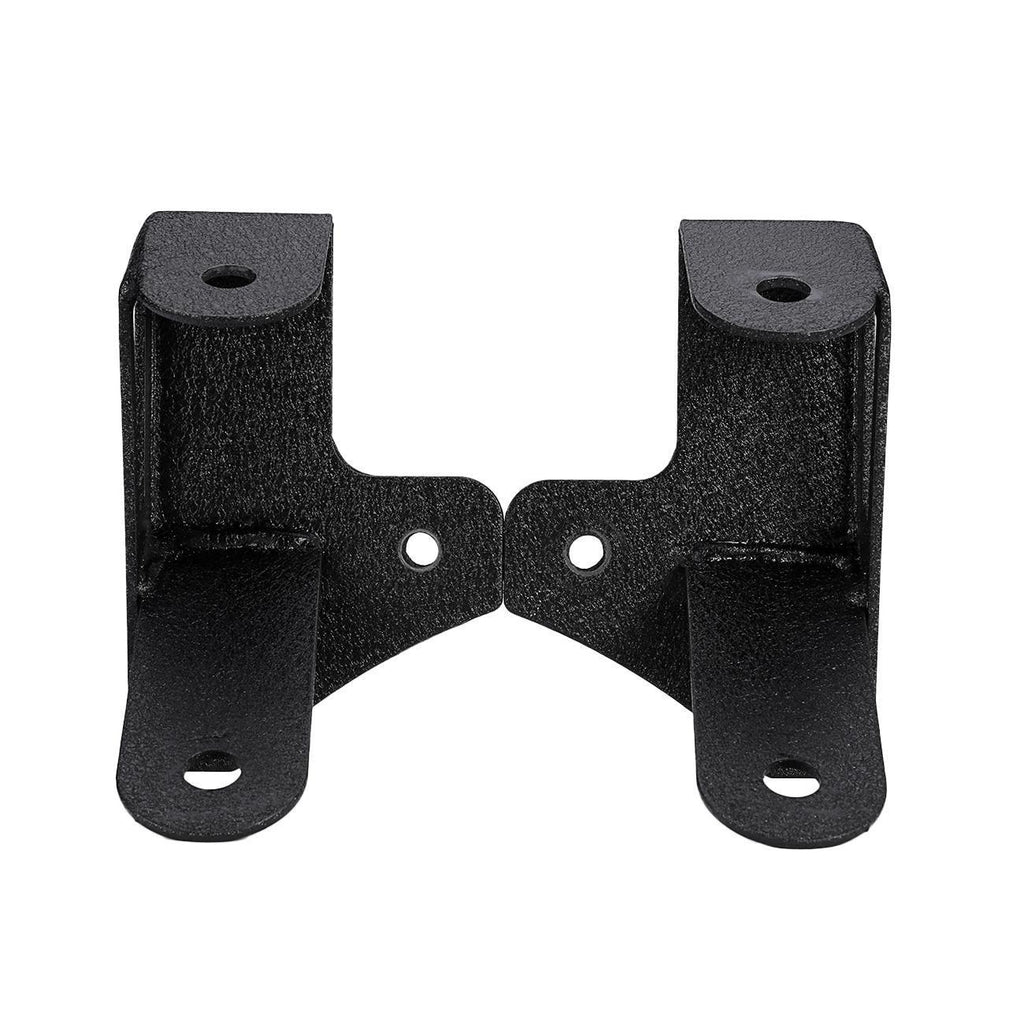 Auxbeam Dual A-Pillar Pods Light Windshield Mount for Jeep Wrangler JK 2007-2017