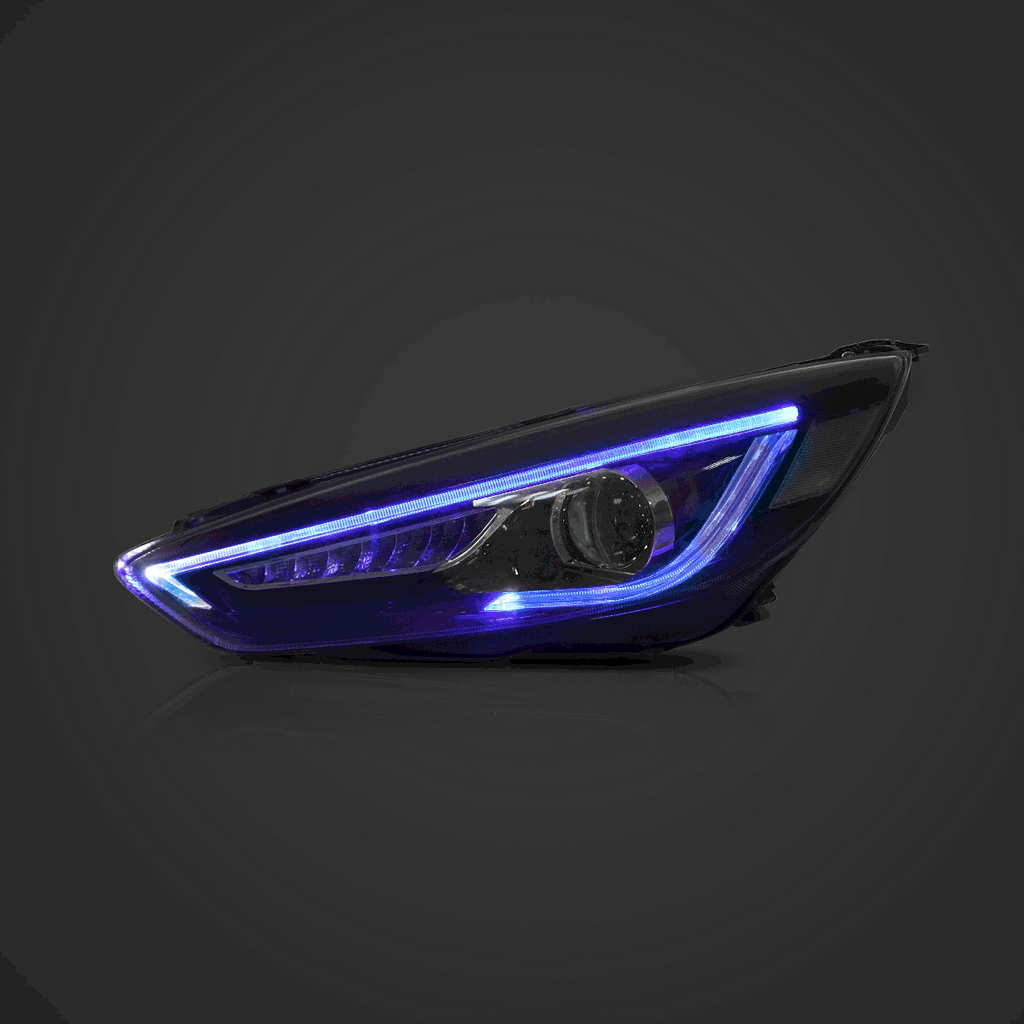 Vland LED Headlight Assembly for 2015-2018 Ford Focus 3rd Gen Mark III Facelift