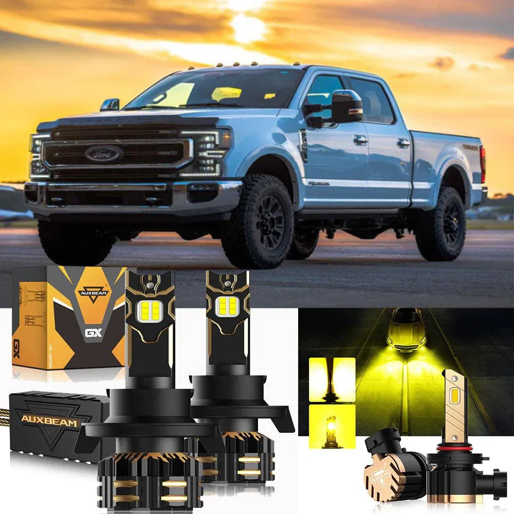 Auxbeam LED Headlight Bulbs for 2001-2004 Ford F-250 Super Duty 9007