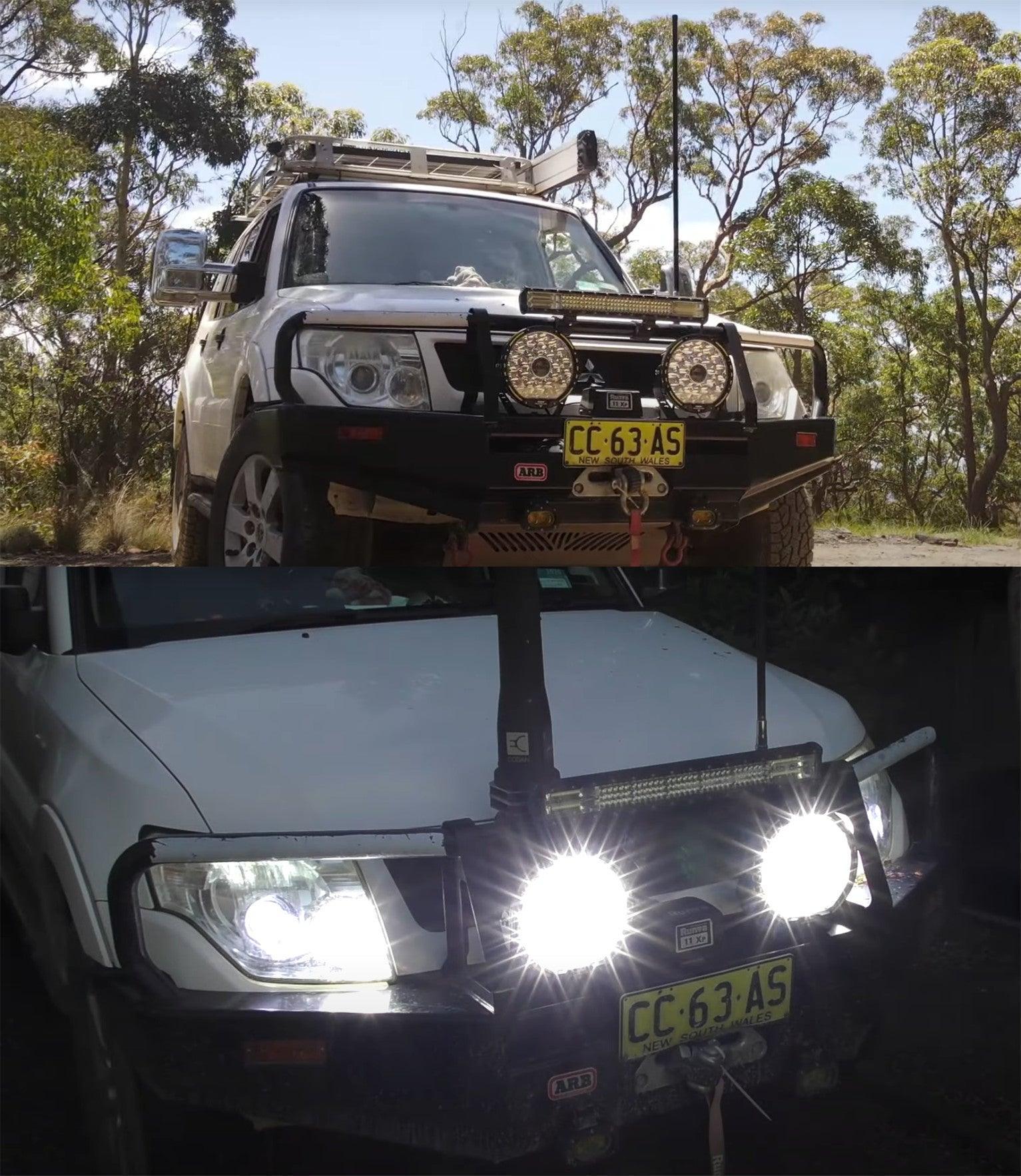 9 INCH 270W 37776LM 360-PRO Series Custom Lens Offroad LED Driving Lights+Amber/Black Covers(Optional) for JEEP WRANGLER JL JK TJ