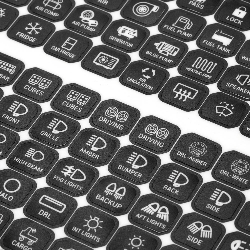 Auxbeam 160 Universal Stickers for KS-80 Knob Switch Panel