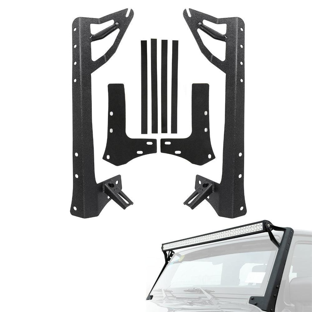 Auxbeam 52" Straight Light Bar 2 IN 1 Design for 2007-2017 Jeep Wrangler JK