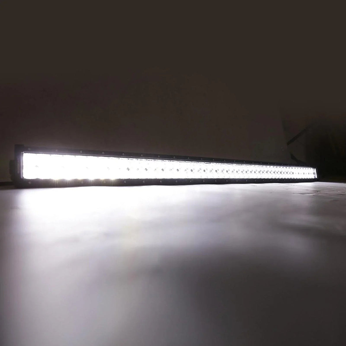 Auxbeam 52" Straight LED Light Bar & 4" LED PODS for Jeep Wrangler JK 2007~2017