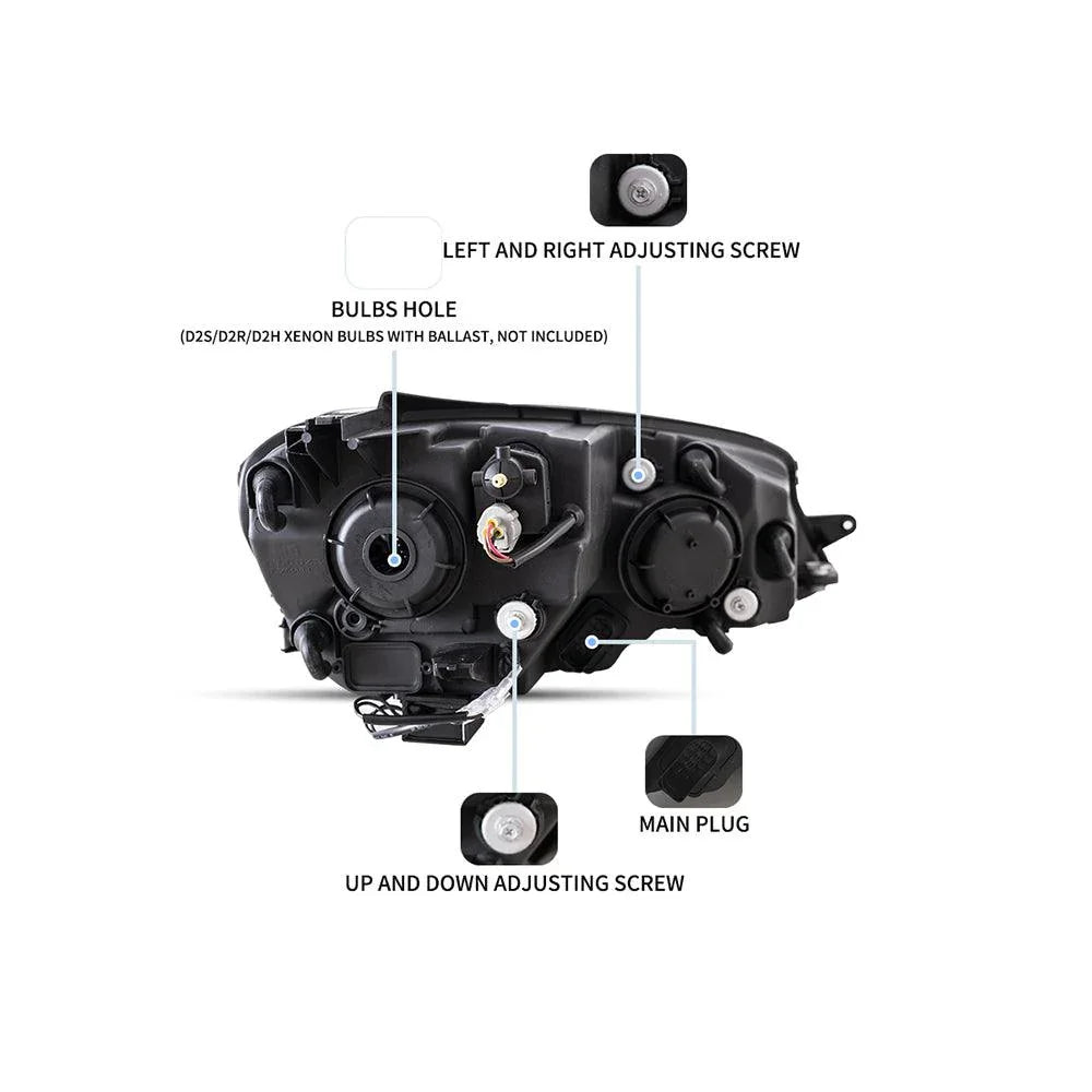 Vland LED Headlight Assembly for 2012-2017 Volkswagen Golf 7th Gen (Mk7, Typ 5G)