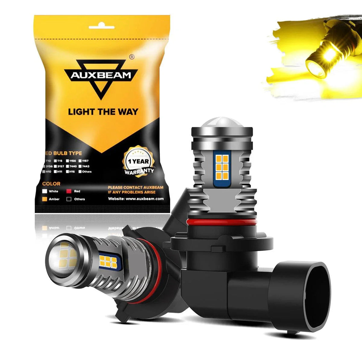 Auxbeam F-16 Plus Series LED High/Low Beam Bulb for 2003-2004 Ford Mustang SVT