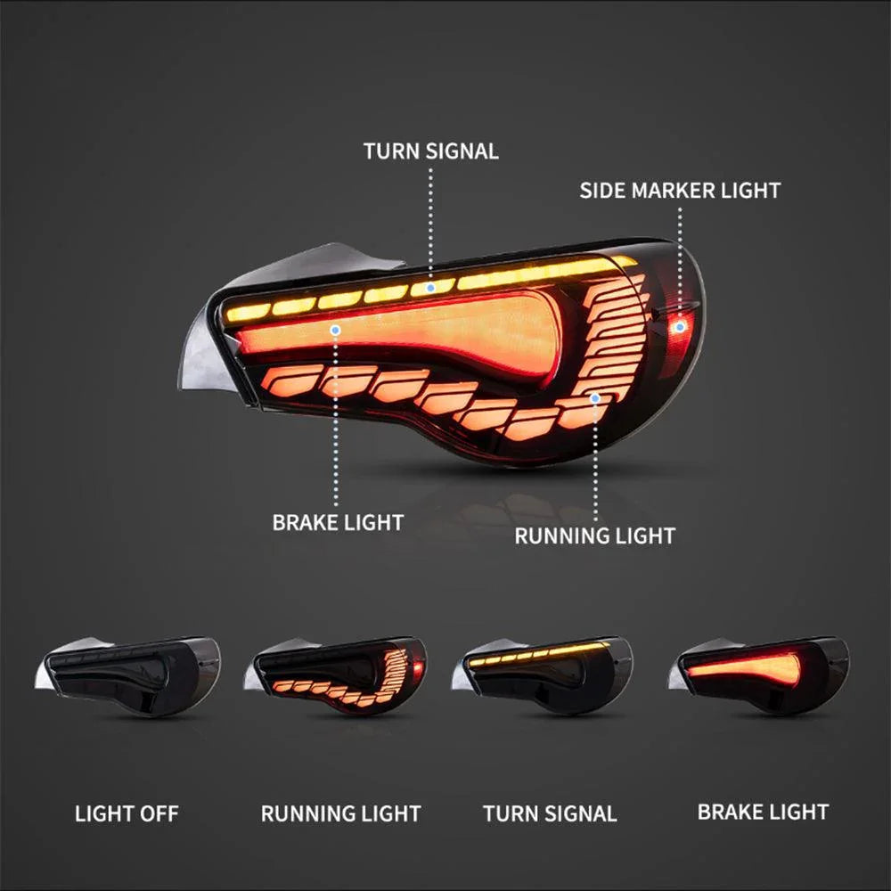 Vland LED Tail Lights for 2012-2020 Toyota 86 GT86 FT86 2013-2020 Subaru BRZ
