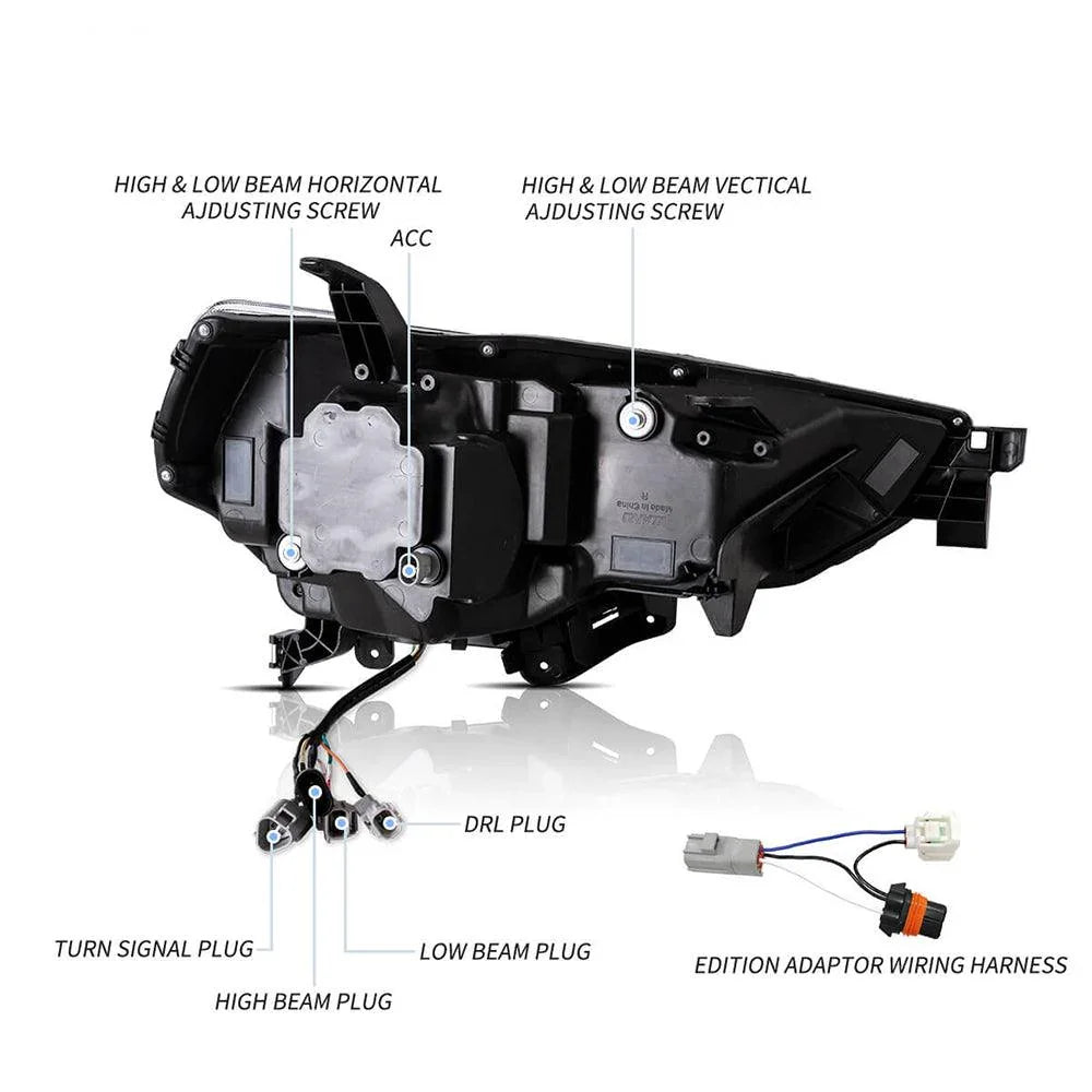 Vland LED Headlight Assembly for 2014-2022 Toyota 4Runner 5th Gen (N280)