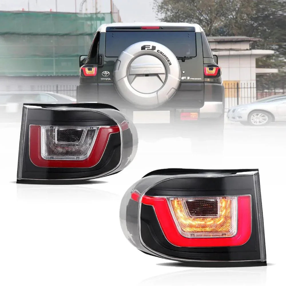 Vland LED II Tail Lights Assembly for 2007-2014 Toyota FJ Cruiser (XJ10)