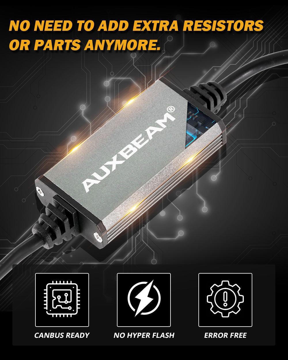 Auxbeam 1157 BAY15D LED Front Turn Signal & DRL Light Bulbs Dual Color