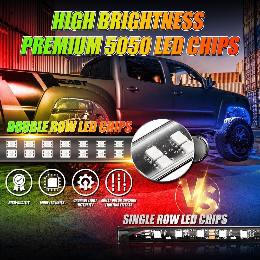 Auxbeam Magic Dream Color RGB Underglow Lights LED Strip Lights Kit