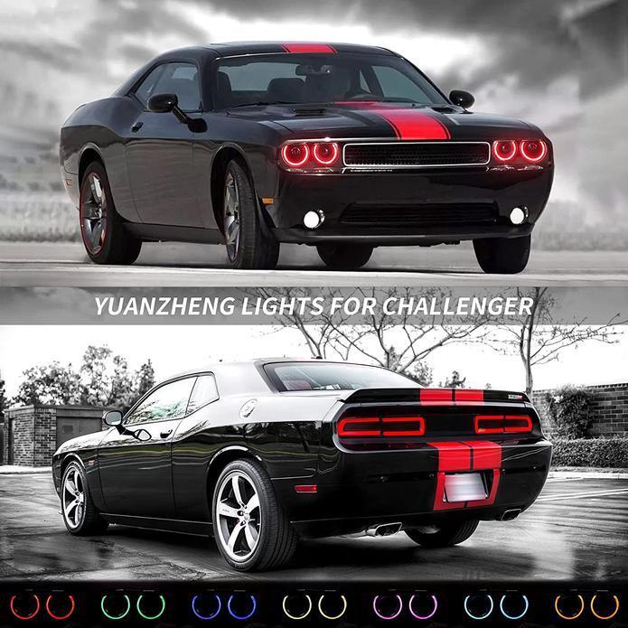 Vland LED Headlight Assembly for 2008-2014 Dodge Challenger 3rd Gen Pre-Facelift