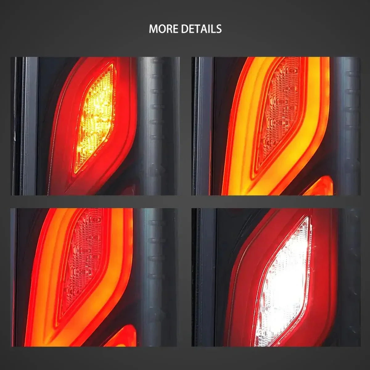 Vland LED Tail Lights Assembly for 2005-2018 Toyota Hiace 5th Gen (H200)