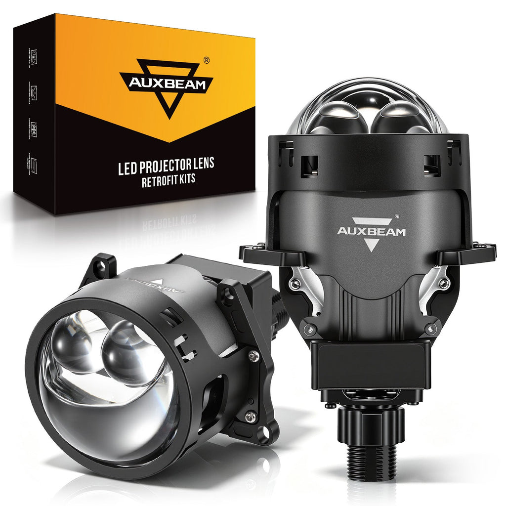 Auxbeam 3 Inch 160W 6000K Bi-LED Projector Headlight Dual Laser Beam S8 Series