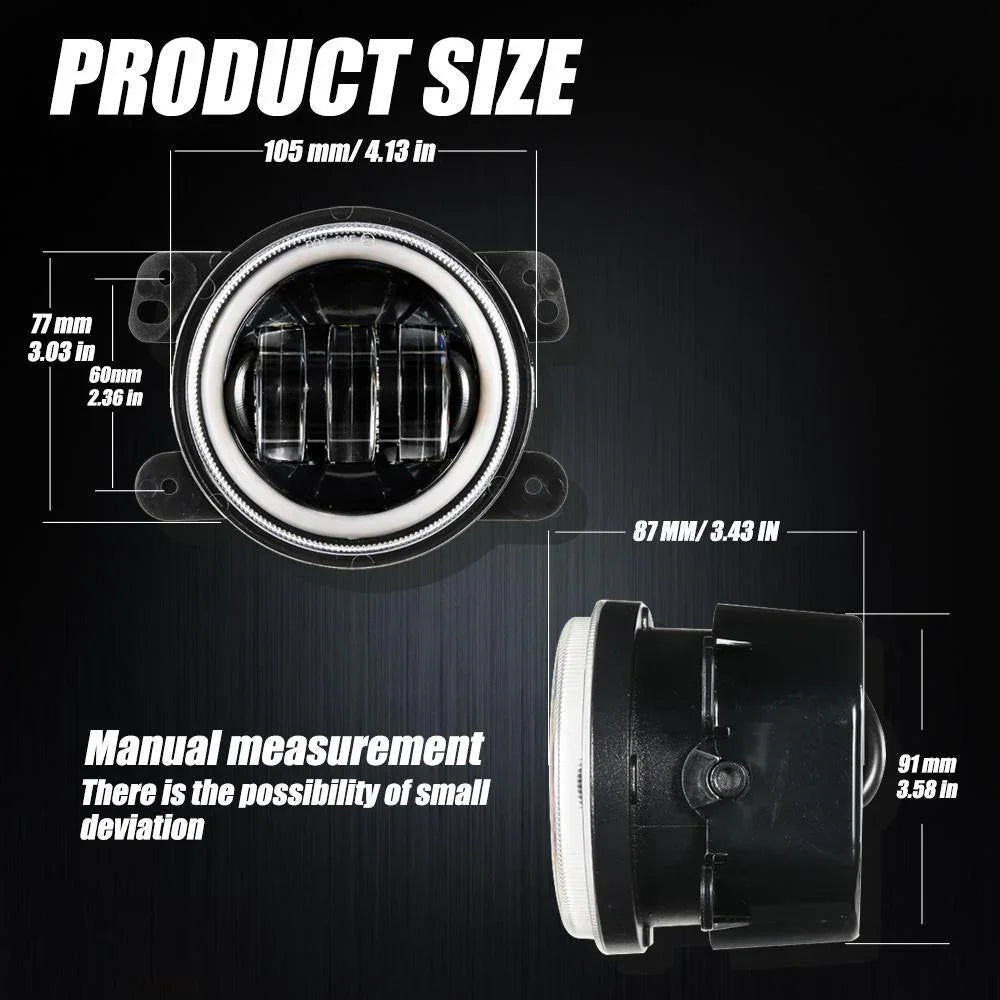 Auxbeam 7'' LED Headlight Replacement for Jeep Wrangler JK