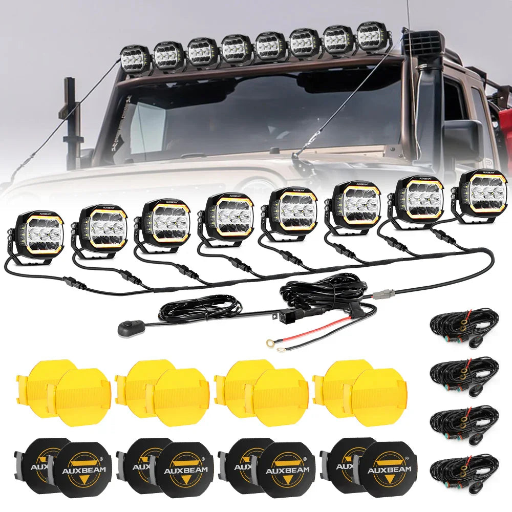 Auxbeam XP-ULTRA Series 5 Inch 174W LED Side Shooter Pod Lights