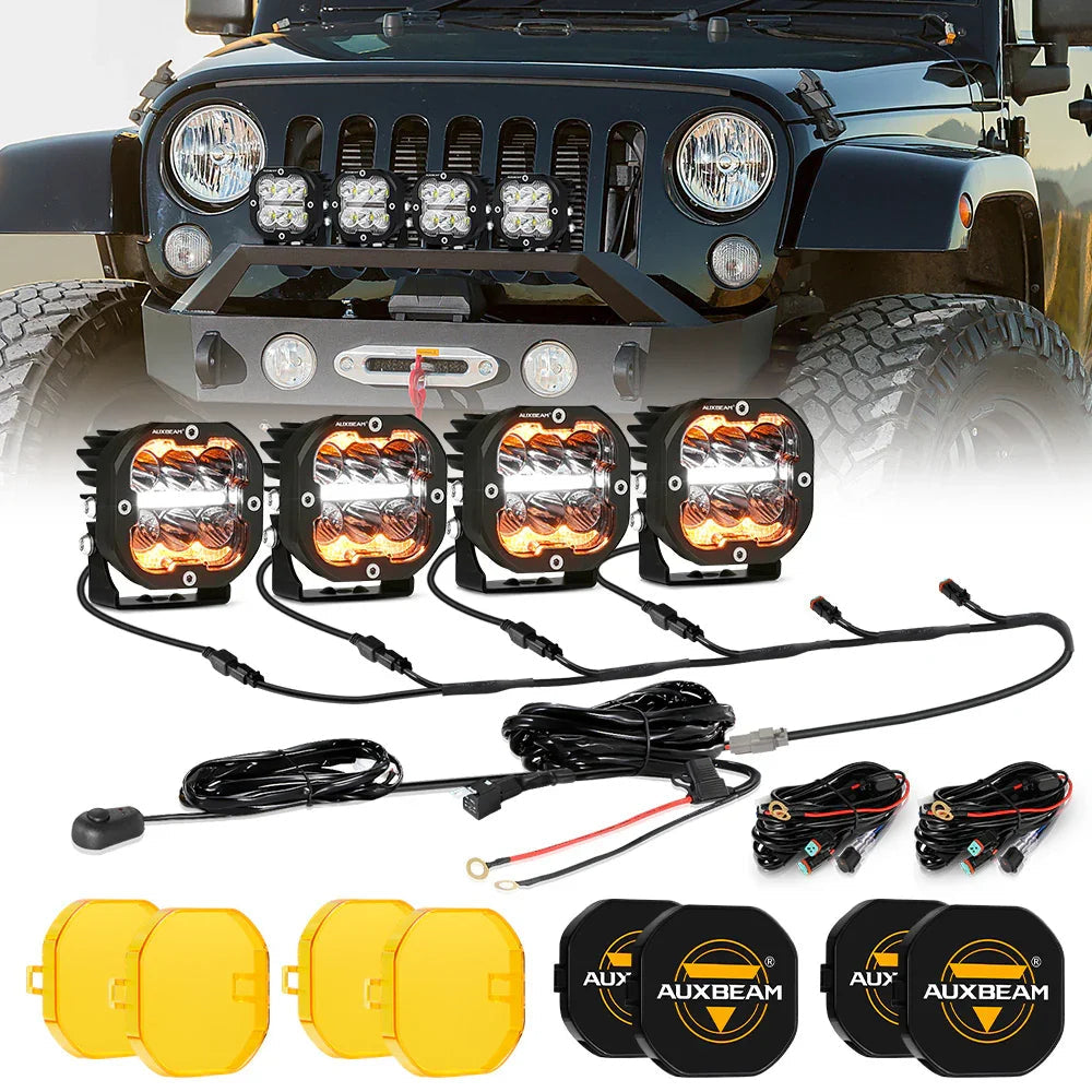 Auxbeam XP-ULTRA Series 3 Inch 84W LED Combo Pod Light Off Road Lights