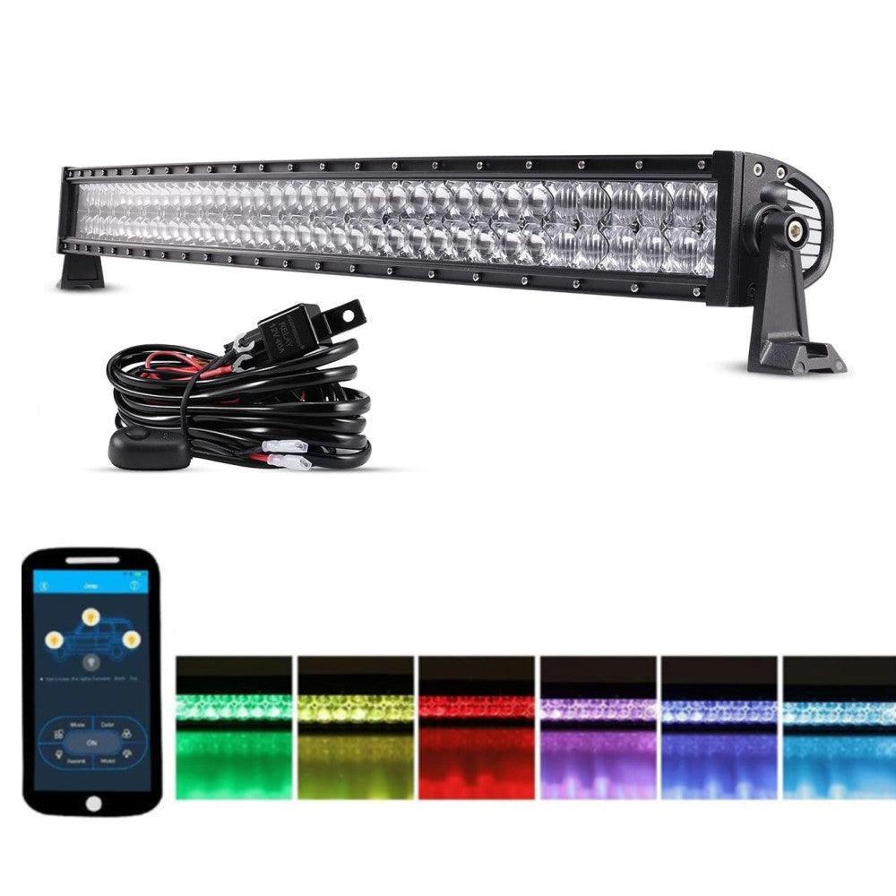 Auxbeam V-Series RGB Color Changing Off Road LED Light Bar