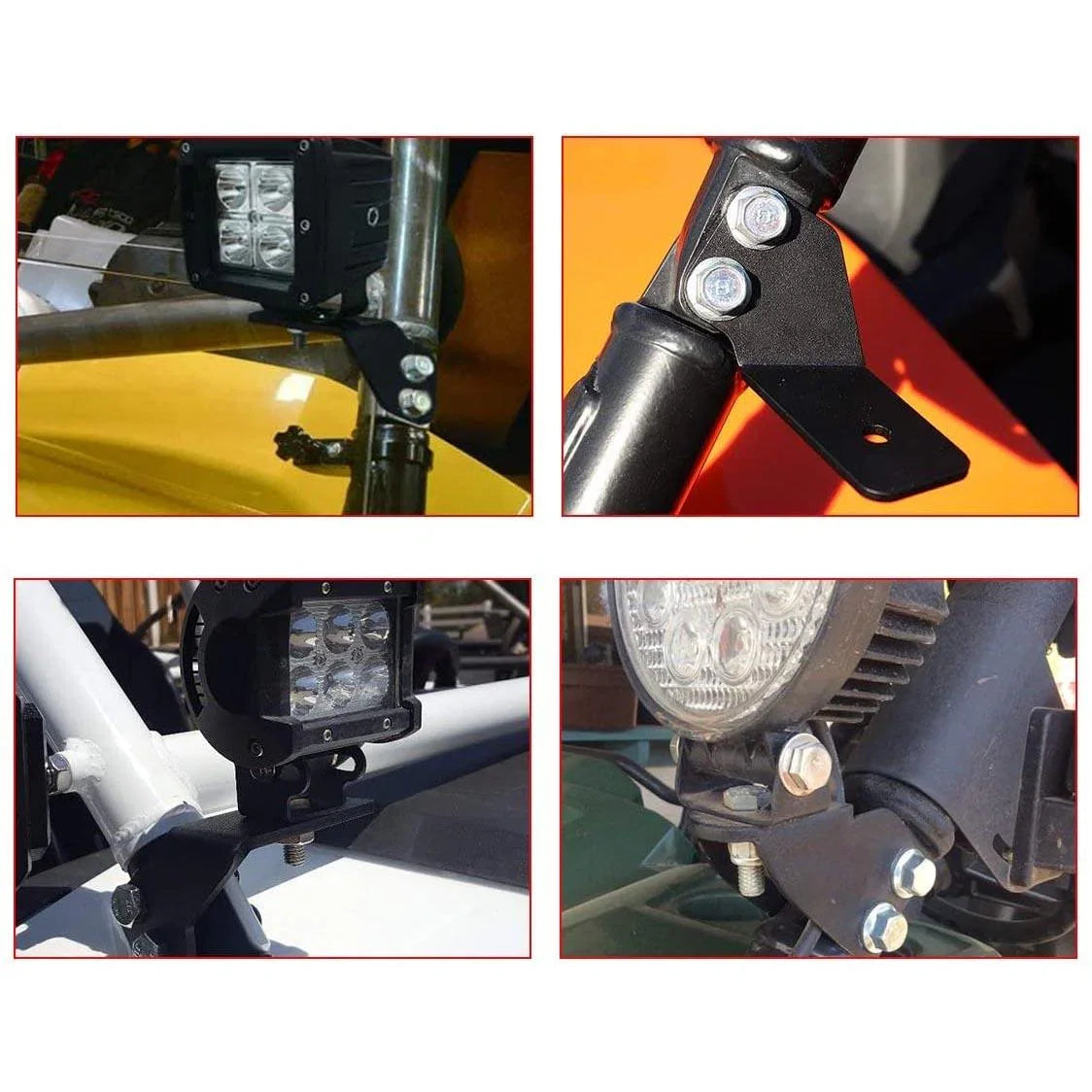 Auxbeam 4 inch Classic-SM Series Dual Row LED Pod for 2016-2021 Yamaha YXZ