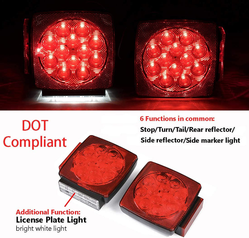 12V Submersible LED Trailer Light Kit