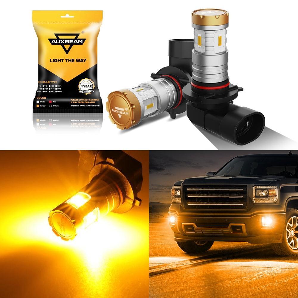 Auxbeam White/Amber/Blue 20W Crown-360° LED Fog Lights Bulbs/DRL