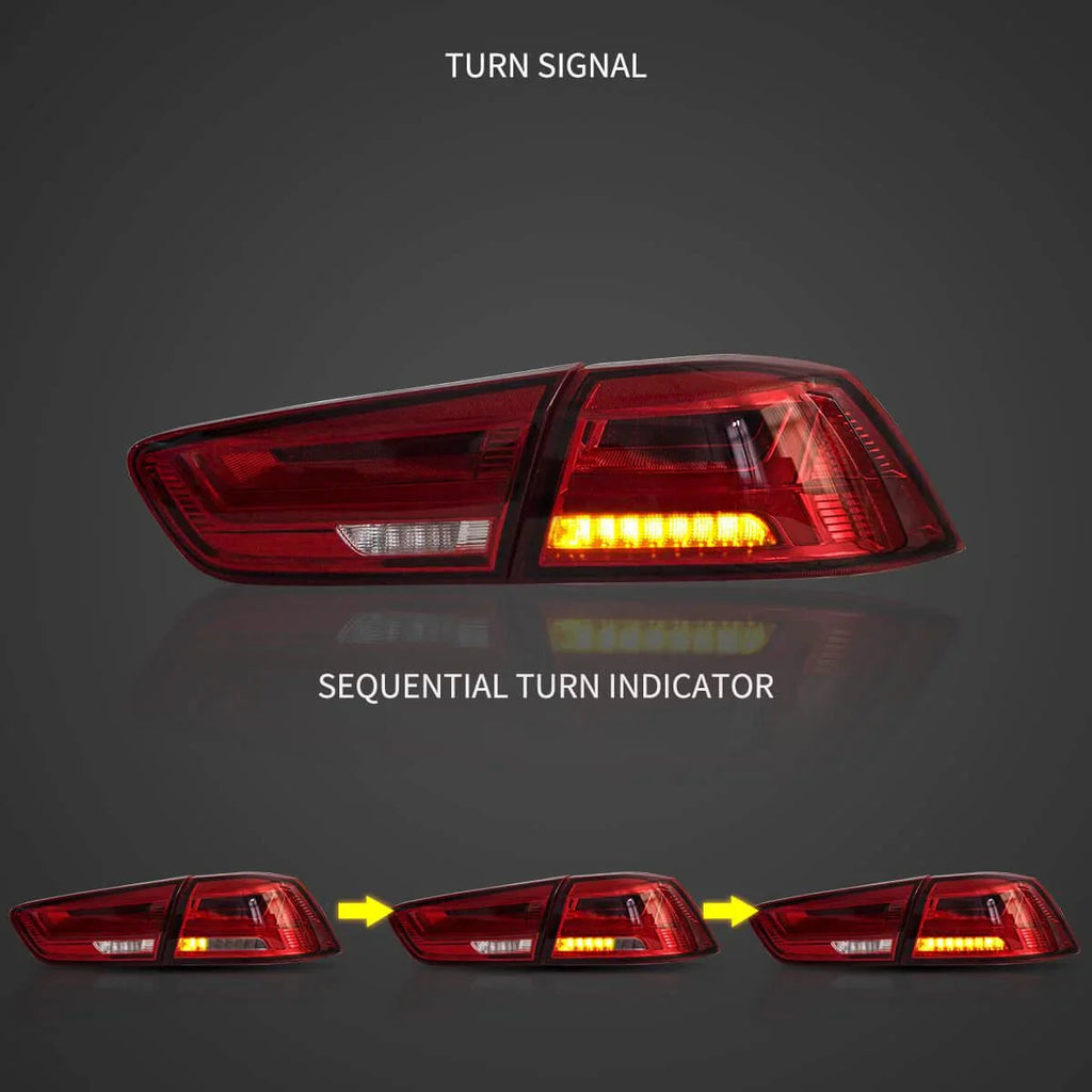 Vland LED Tail Light Assembly for 2008-2017 Mitsubishi Lancer & EVO X