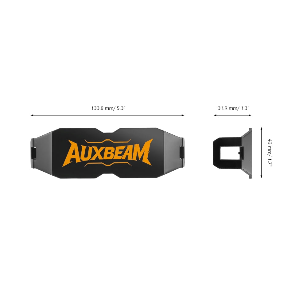 Auxbeam Master-T Series 3/5/7/9 Inch LED Pod Light Black Cover Light Shield
