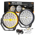RAY-L Series | 9 Inch 318W 34180LM Dual DRL Offroad LED Driving Lights