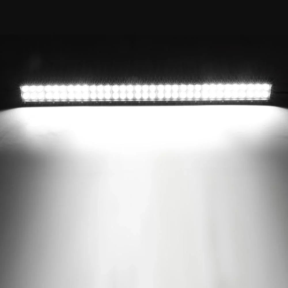 Auxbeam 32 inch Classic-SM Series Dual Row LED Light Bar 6000K White Combo