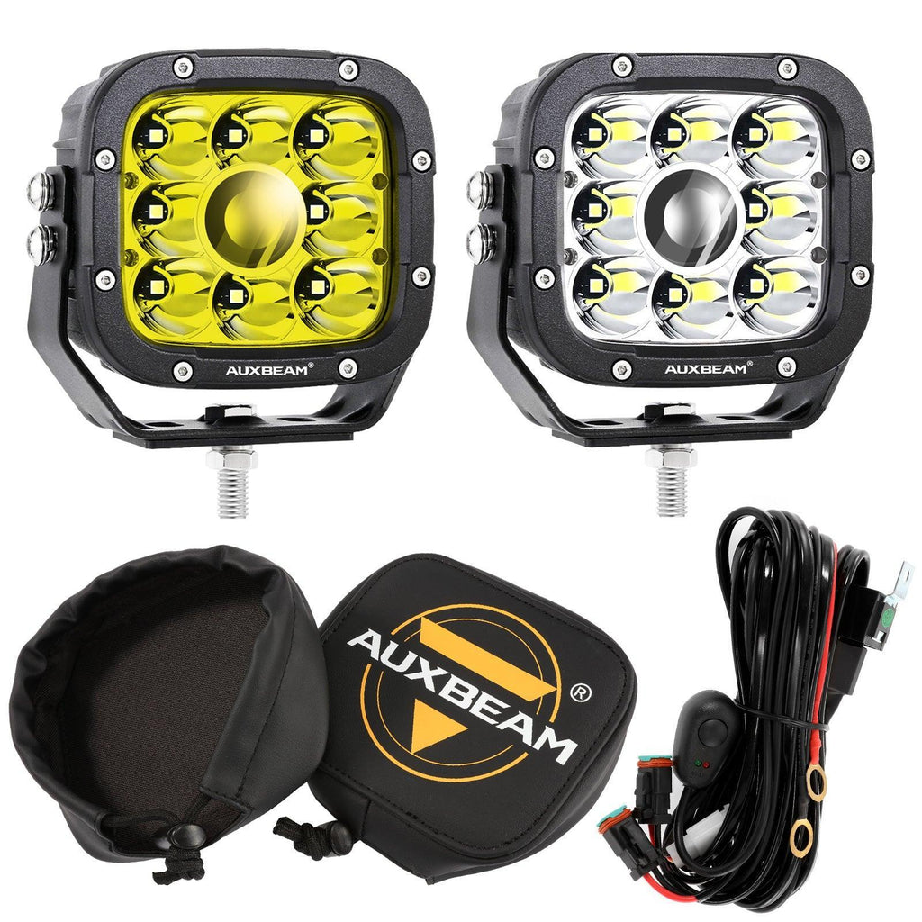 5 Inch 110W White/Amber Spot Light LED Driving Lights for Toyota Tacoma