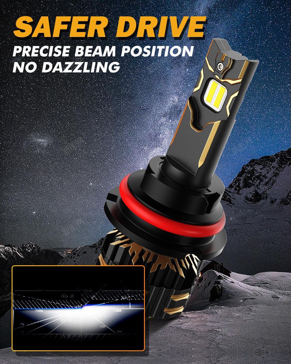 Auxbeam LED Headlight Bulbs Bundle for 2000-2003 Ford F-150 9007