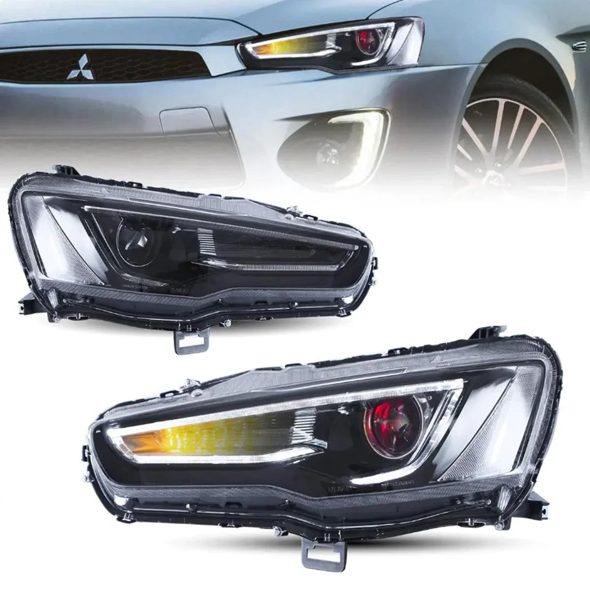 Vland LED Headlight Assembly Dual Beam Projector