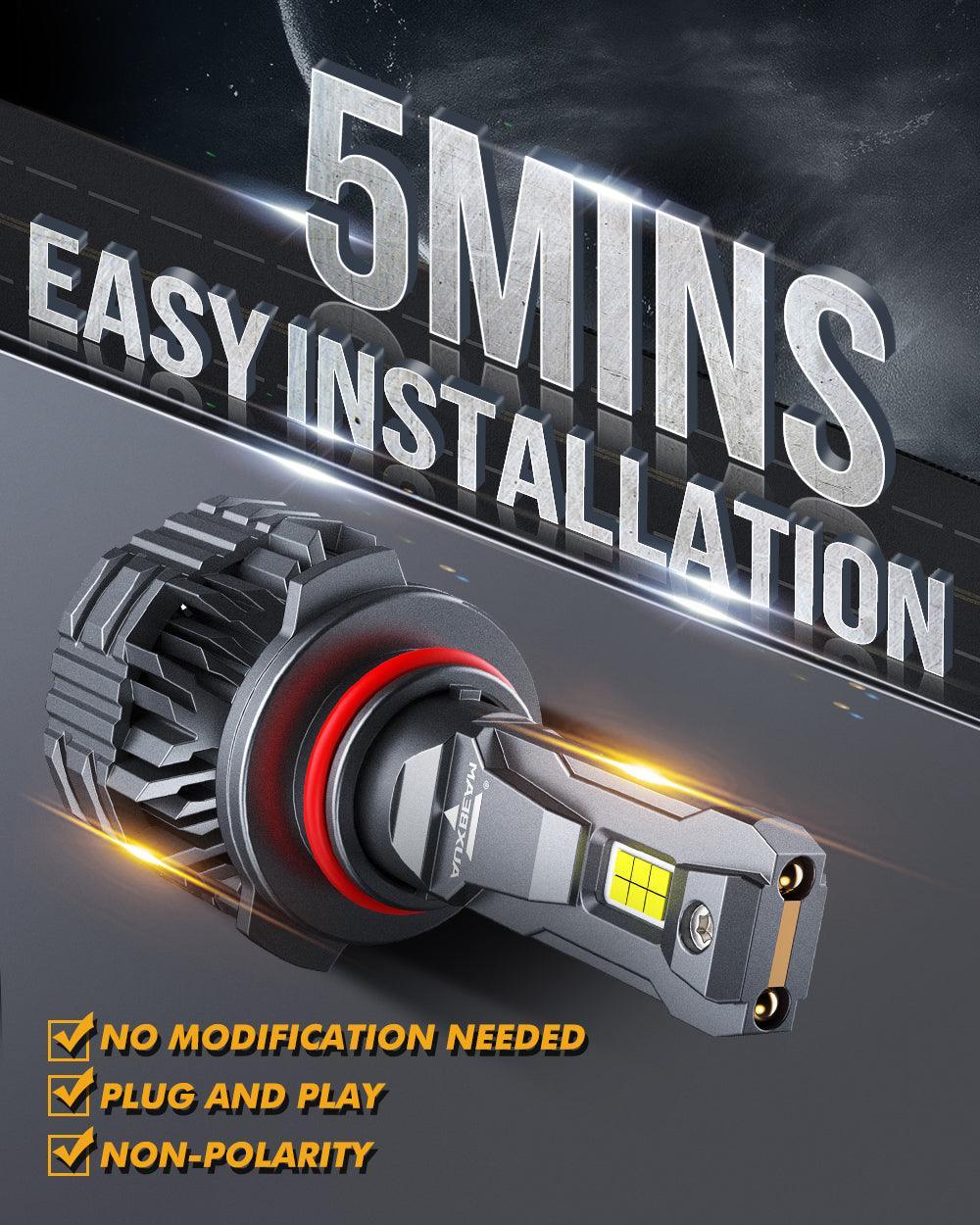 Auxbeam 9005 LED Headlight Bulbs 110W F22 Series 2 Bulbs