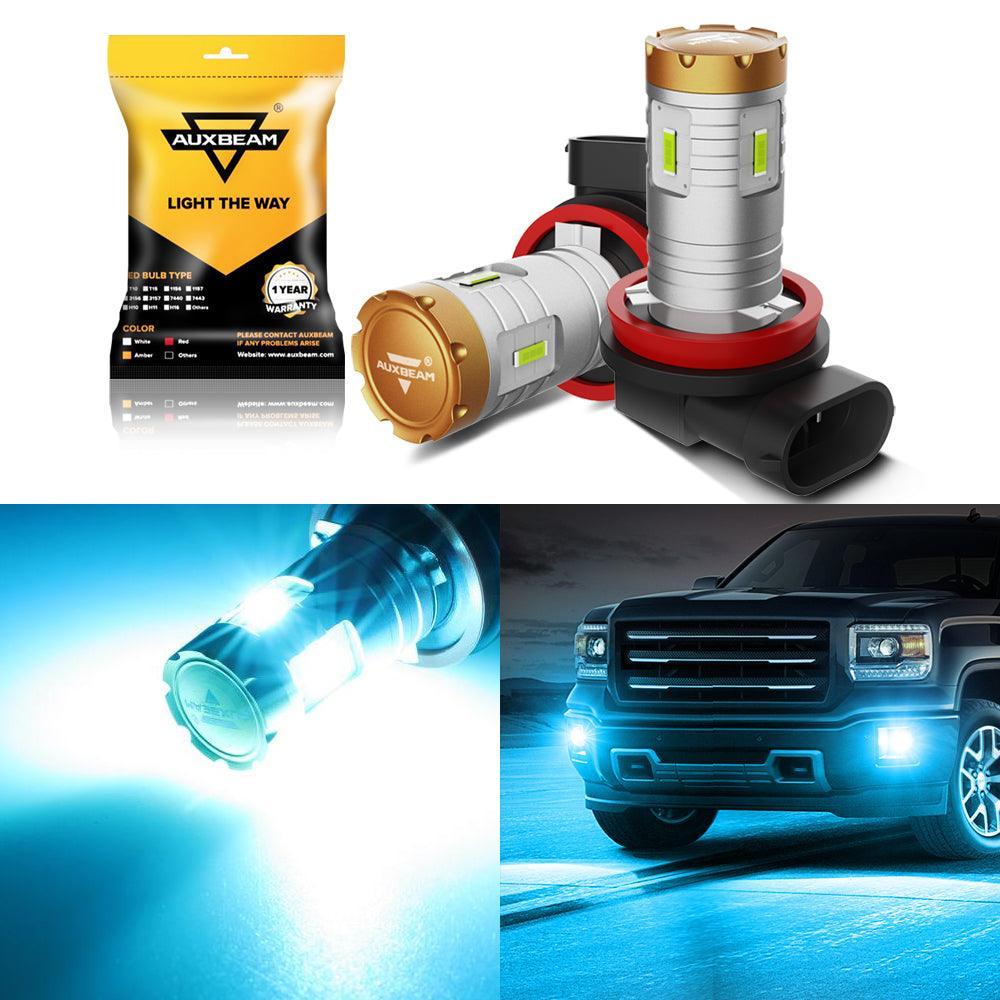 Auxbeam White/Amber/Blue 20W Crown-360° LED Fog Lights Bulbs/DRL