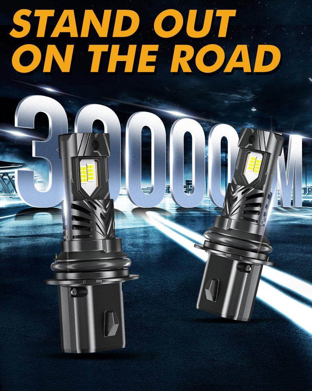 Auxbeam 9004/HB1 LED Headlight Bulbs Q40 Series Ultra- 120W 2 Bulbs