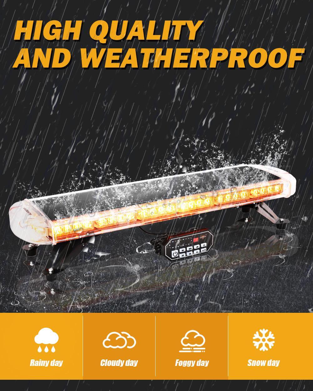 Auxbeam 31.5" Rooftop Strobe Flashing Light Bar with Mounting Brackets 20